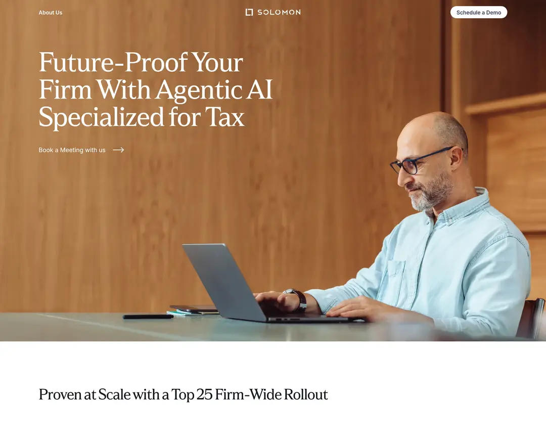 Solomon AI — IT/스타트업 플랫폼 웹사이트 디자인 레퍼런스