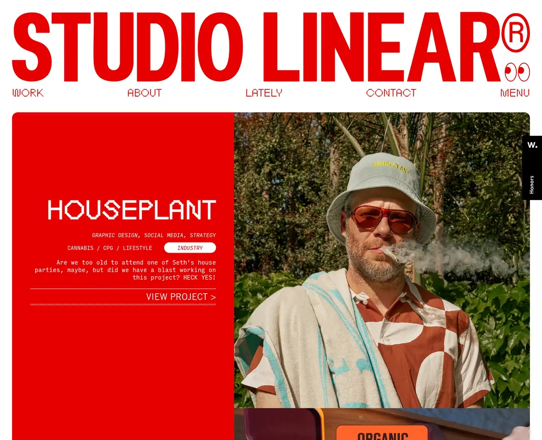 Studio Linear — 기타 포트폴리오 웹사이트 디자인 레퍼런스