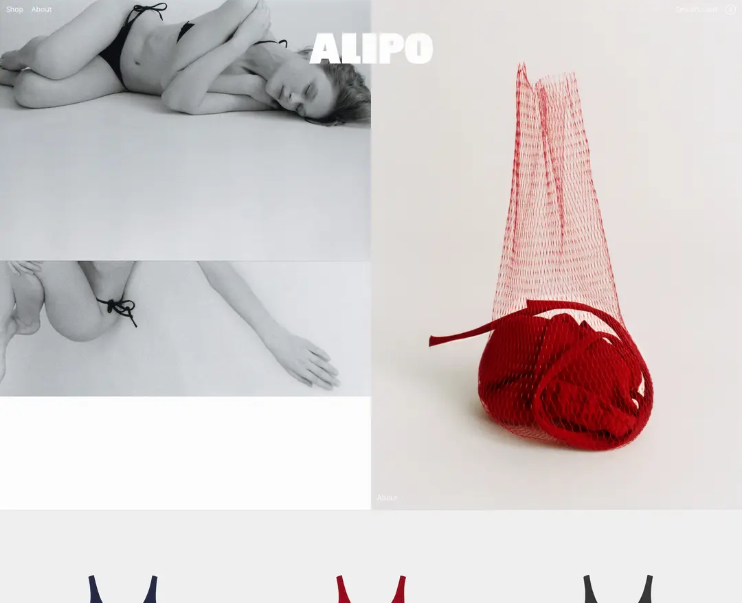 ALIPO — 패션 쇼핑몰 웹사이트 디자인 레퍼런스