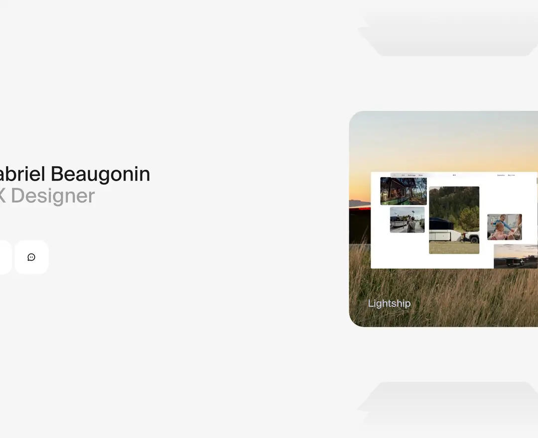 Gabriel Beaugonin — 기타 포트폴리오 웹사이트 디자인 레퍼런스