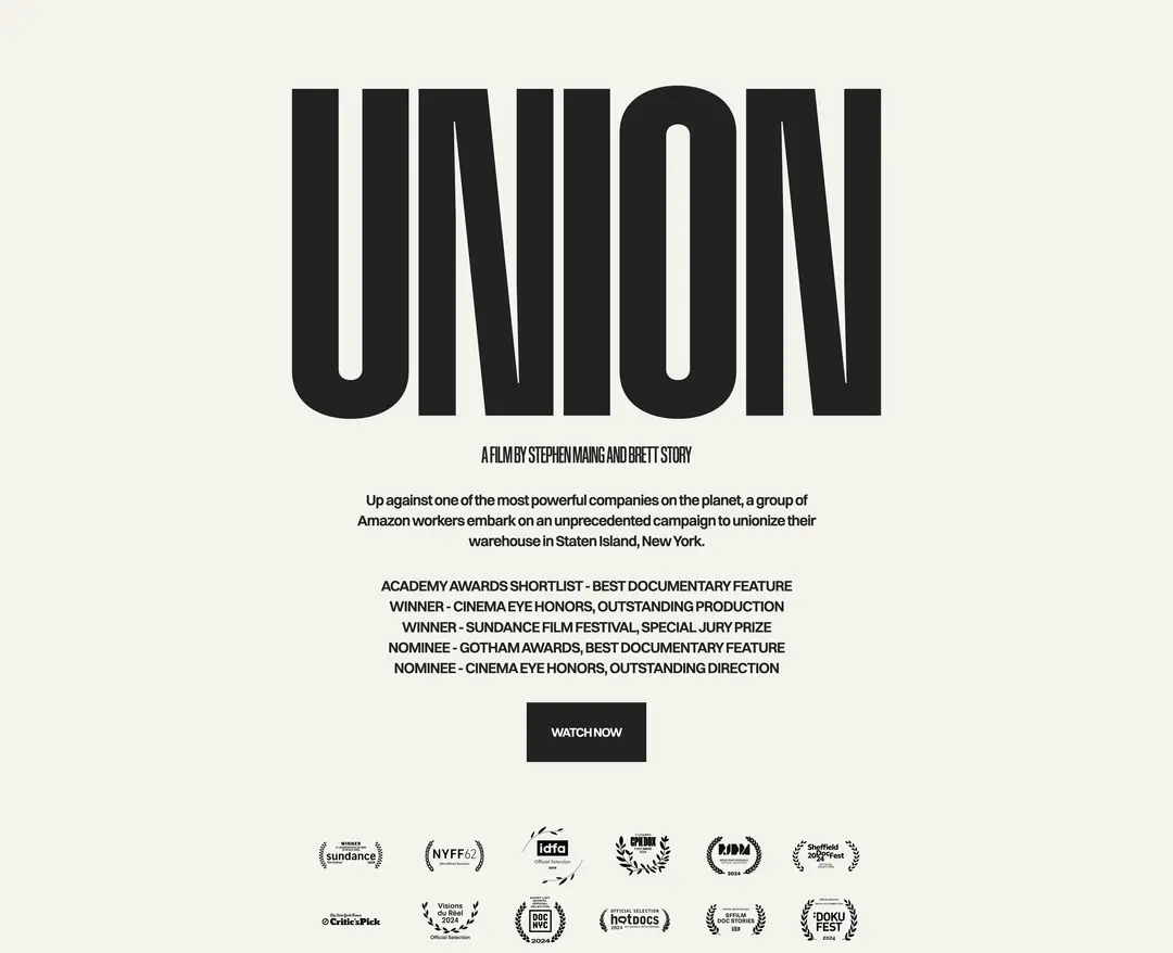 UNION — 기타 소개 웹사이트 디자인 레퍼런스