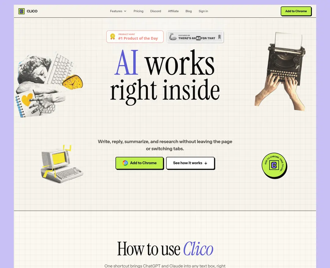 Clico — IT/스타트업 플랫폼 웹사이트 디자인 레퍼런스