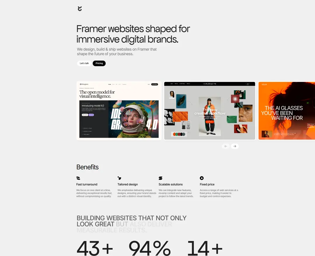 Eleveight Studio — IT/스타트업 포트폴리오 웹사이트 디자인 레퍼런스