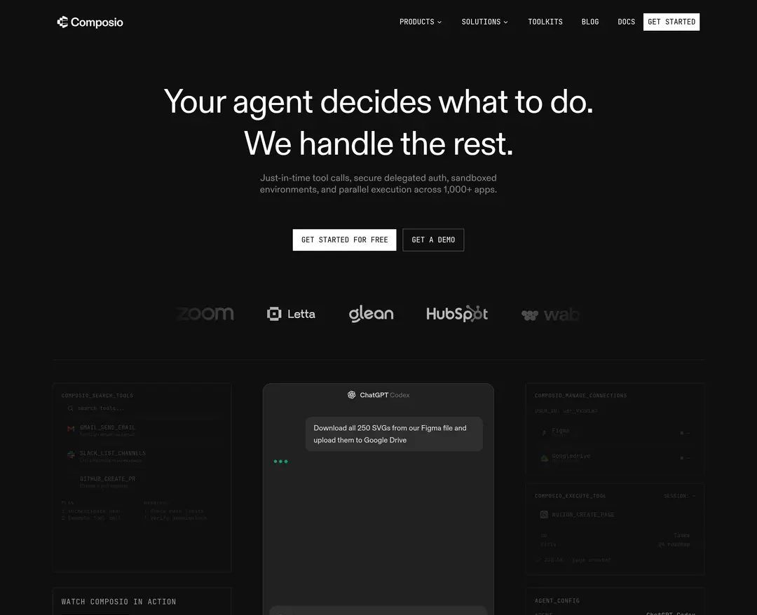 Composio — IT/스타트업 플랫폼 웹사이트 디자인 레퍼런스