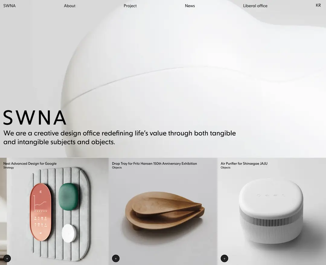 SWNA — 기타 포트폴리오 웹사이트 디자인 레퍼런스