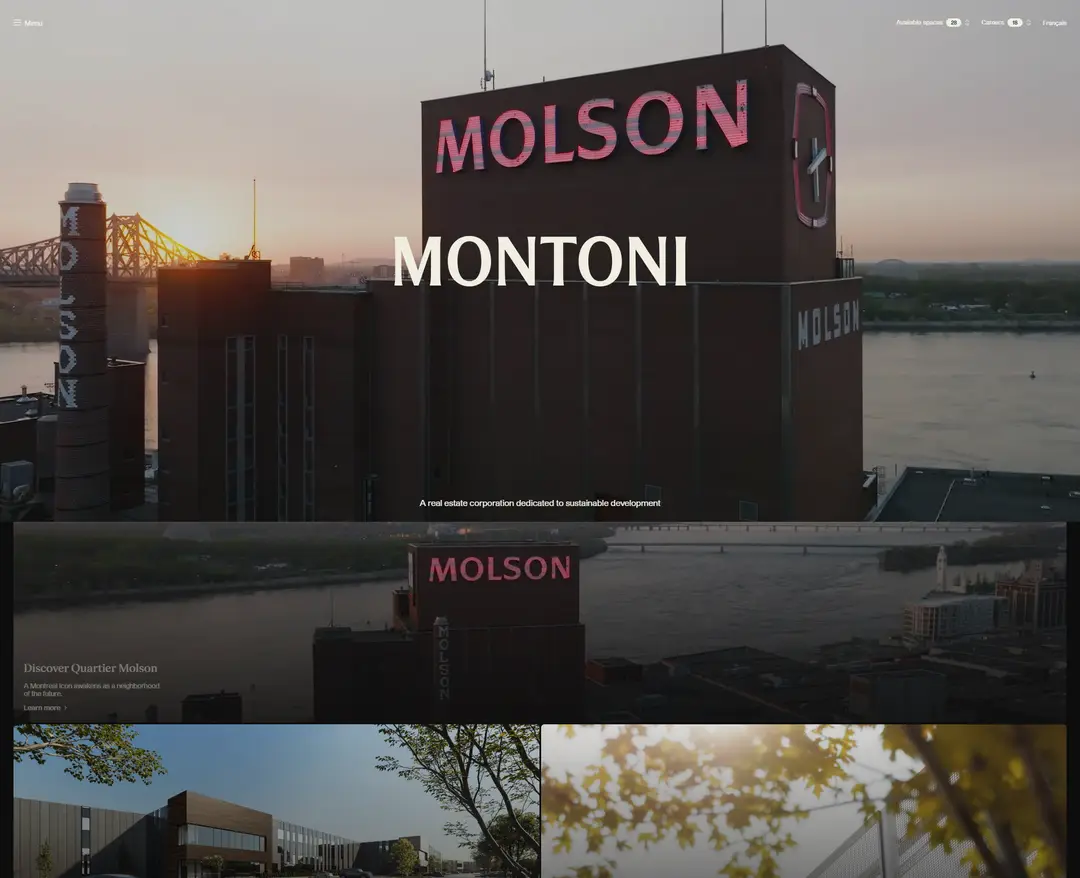 Montoni — 금융/부동산 소개 웹사이트 디자인 레퍼런스