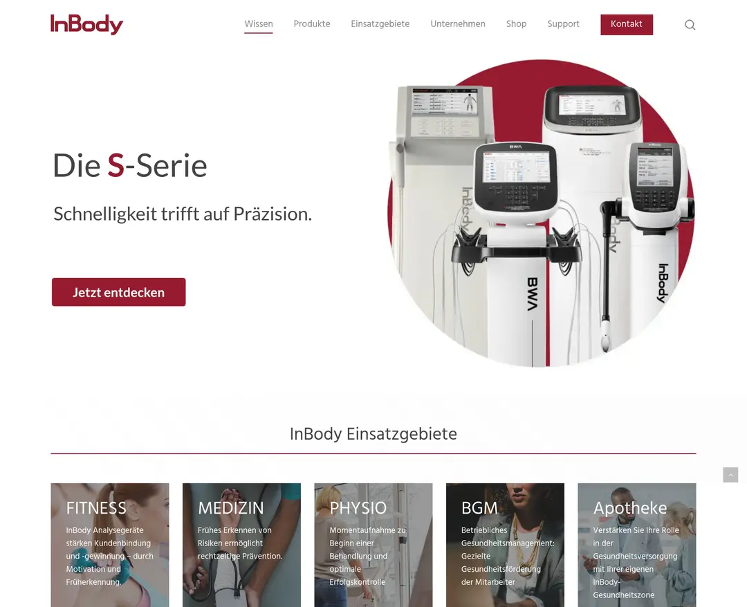 InBody — 기타 소개 웹사이트 디자인 레퍼런스
