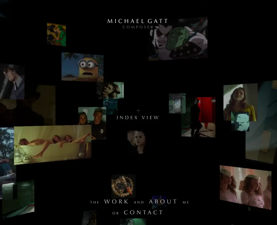 Michael Gatt — 기타 포트폴리오 웹사이트 디자인 레퍼런스