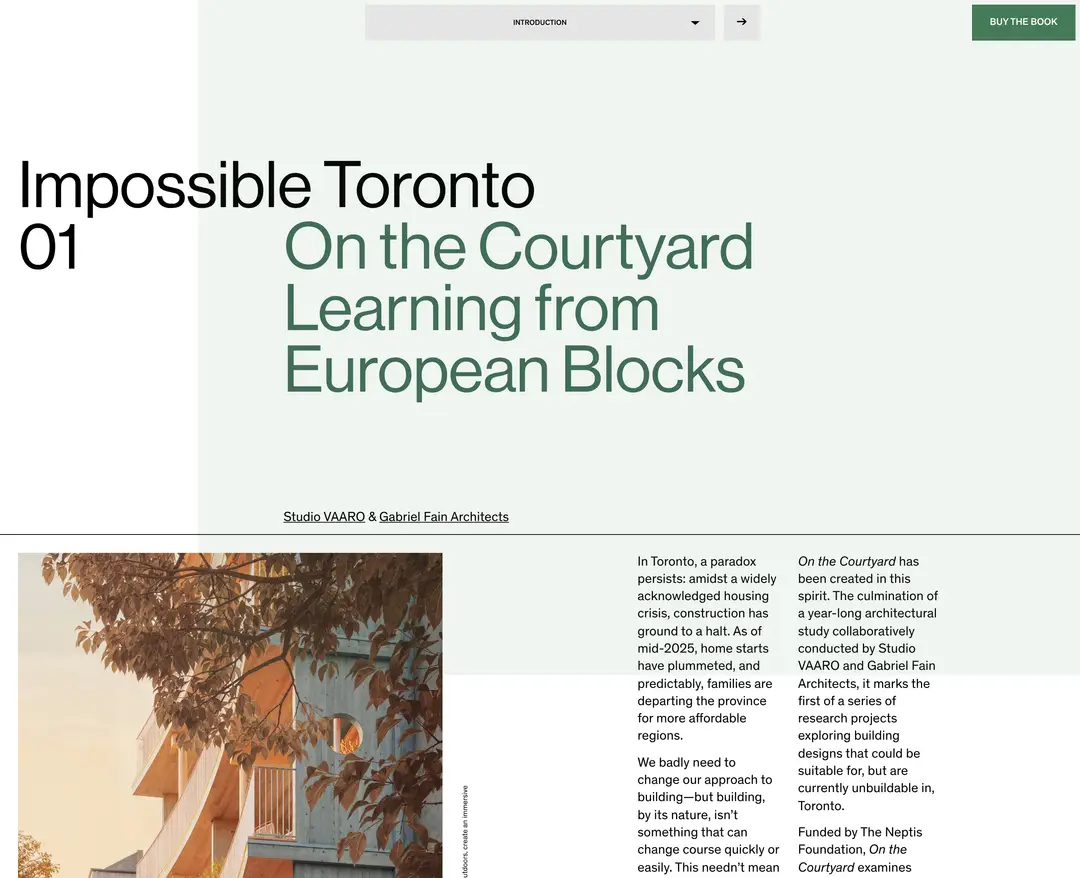 Impossible Toronto — 인테리어/가구 소개 웹사이트 디자인 레퍼런스
