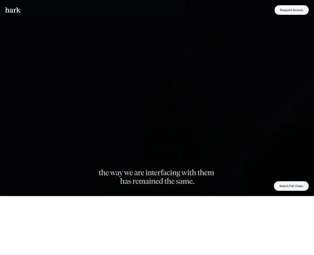 Hark — IT/스타트업 랜딩페이지 웹사이트 디자인 레퍼런스