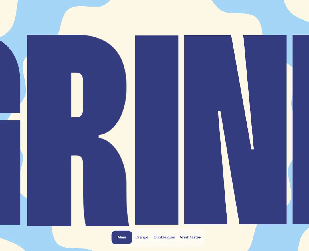 Grink — 카페/음식 소개 웹사이트 디자인 레퍼런스