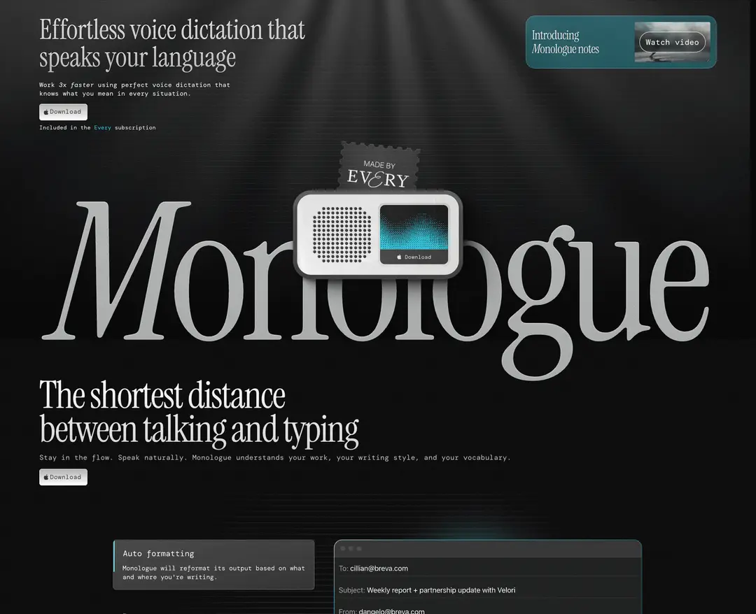 Monologue — IT/스타트업 플랫폼 웹사이트 디자인 레퍼런스