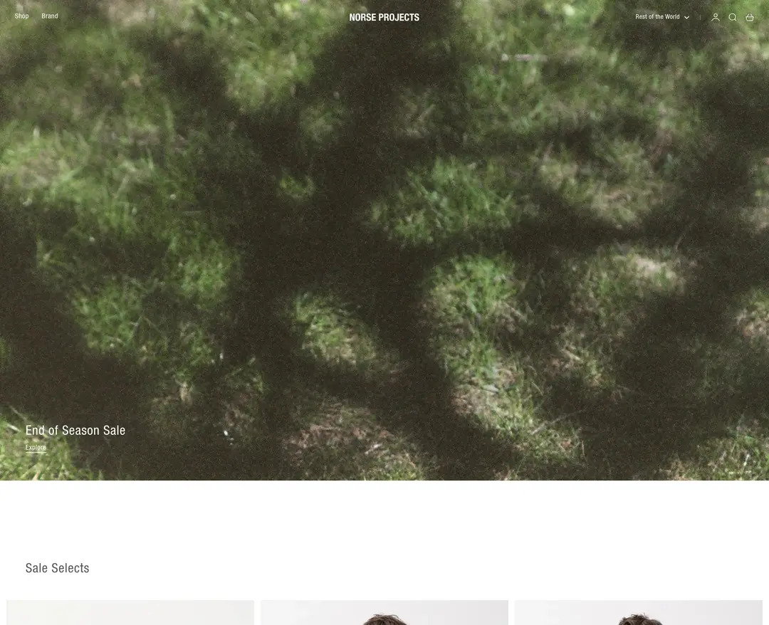 norseprojects-webshop — 패션 쇼핑몰 웹사이트 디자인 레퍼런스