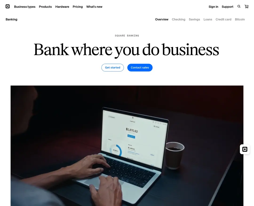 Square — 금융/부동산 플랫폼 웹사이트 디자인 레퍼런스