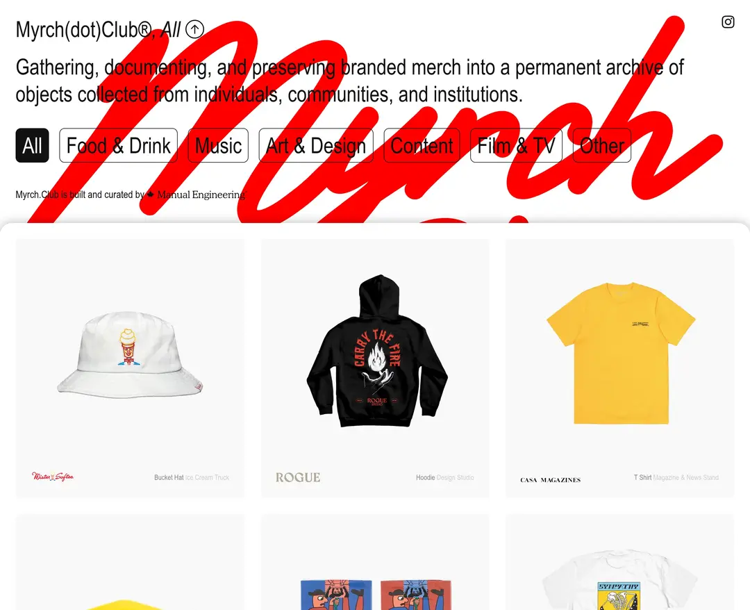 Myrch Club — 라이프스타일 콘텐츠 웹사이트 디자인 레퍼런스