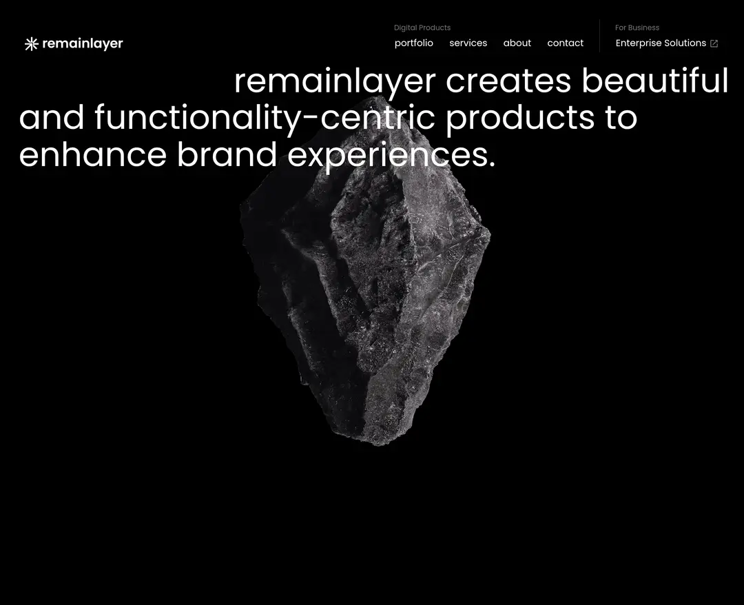 remainlayer — 기타 소개 웹사이트 디자인 레퍼런스