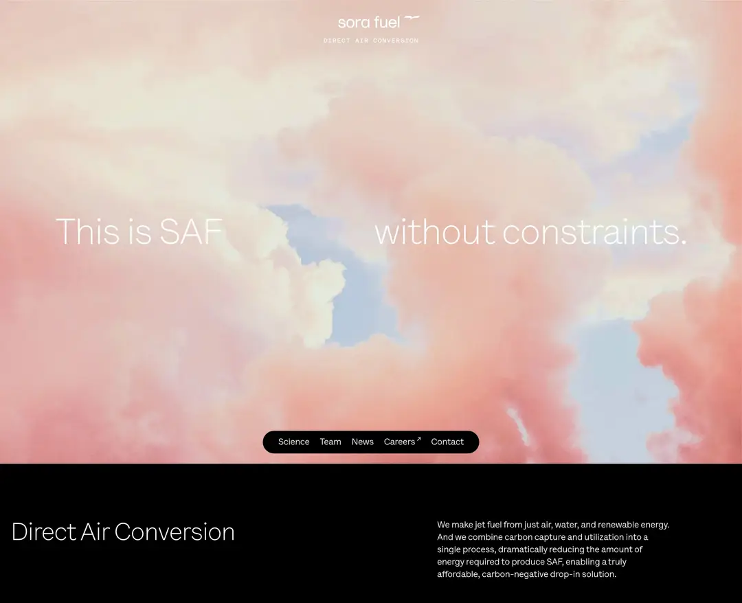 Sora Fuel — 기타 소개 웹사이트 디자인 레퍼런스
