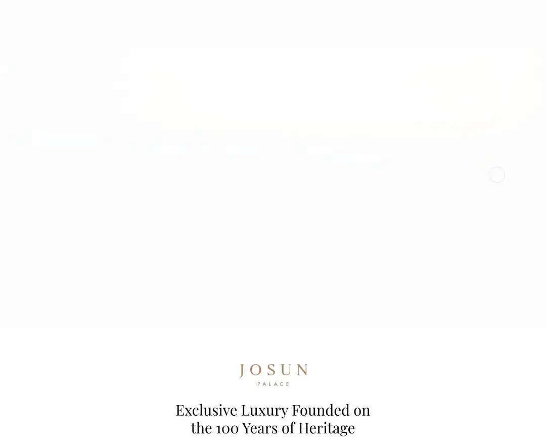 JOSUN PALACE — 여행/호텔 소개 웹사이트 디자인 레퍼런스