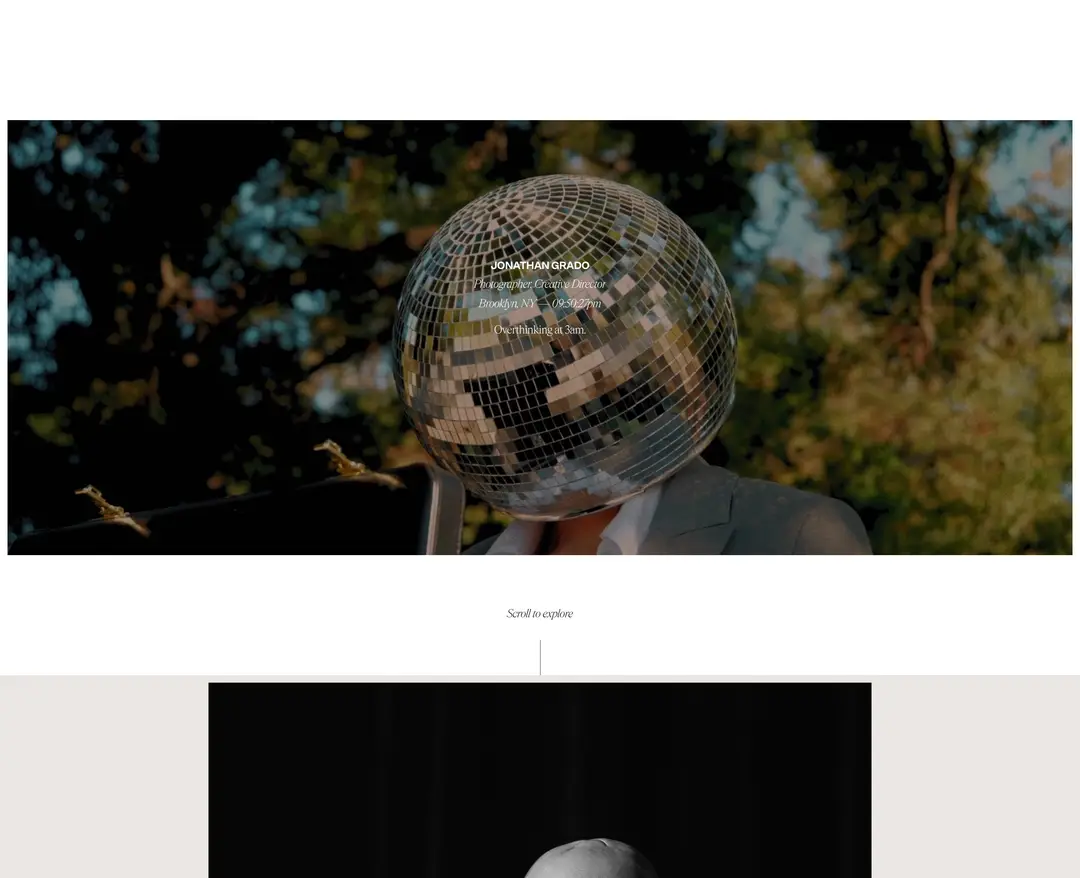 Jonathan Grado — 기타 포트폴리오 웹사이트 디자인 레퍼런스