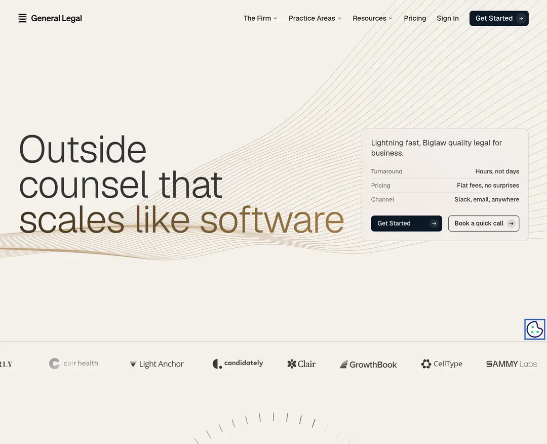 General Legal — 법률/세무 플랫폼 웹사이트 디자인 레퍼런스
