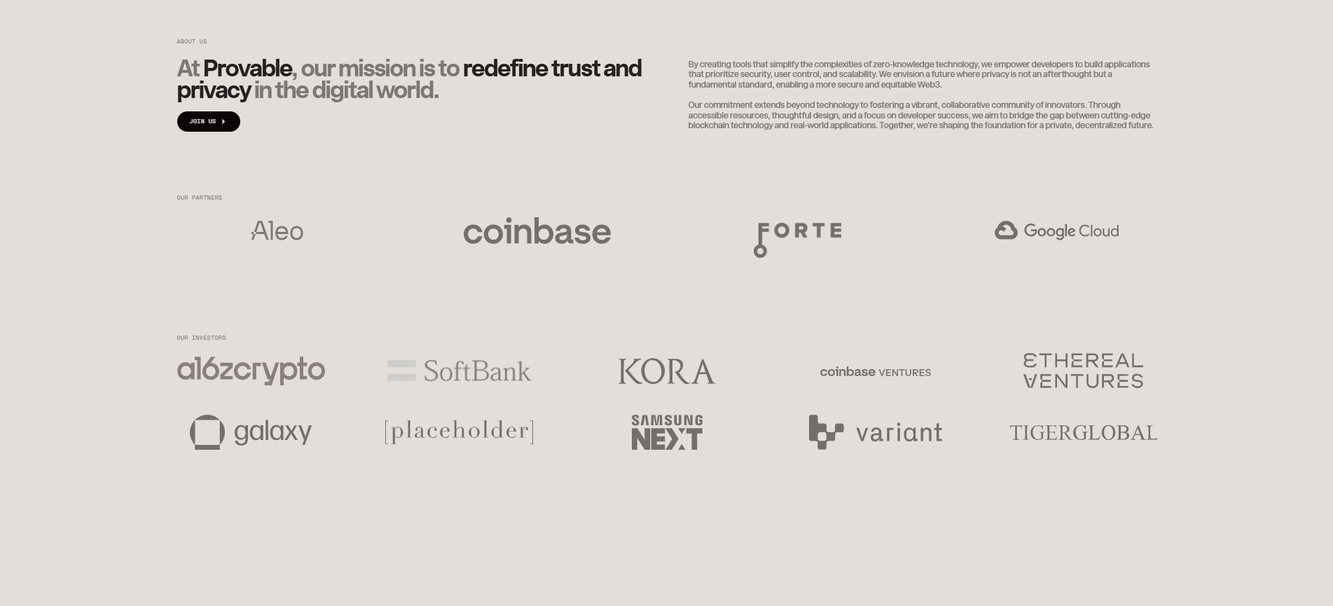 Provable — IT/스타트업 플랫폼 웹사이트 디자인 레퍼런스 스크린샷 6