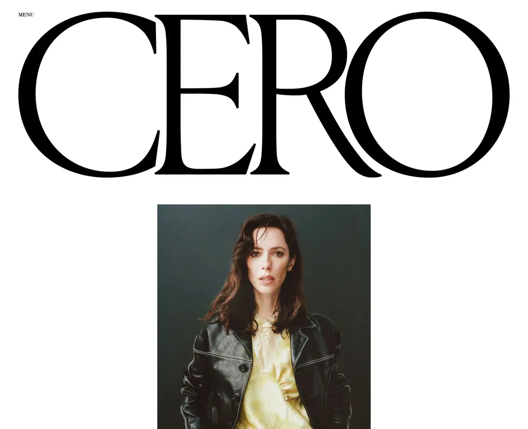 Cero Magazine — 기타 콘텐츠 웹사이트 디자인 레퍼런스