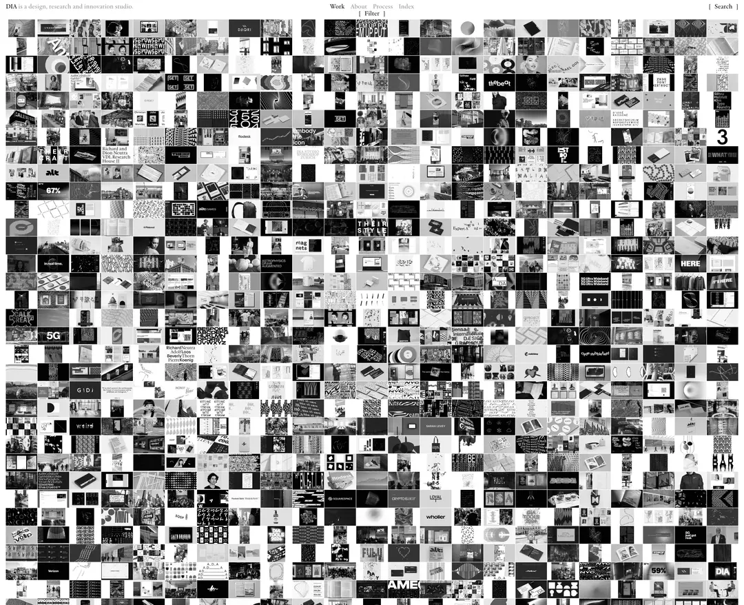 DIA Studio — 기타 포트폴리오 웹사이트 디자인 레퍼런스