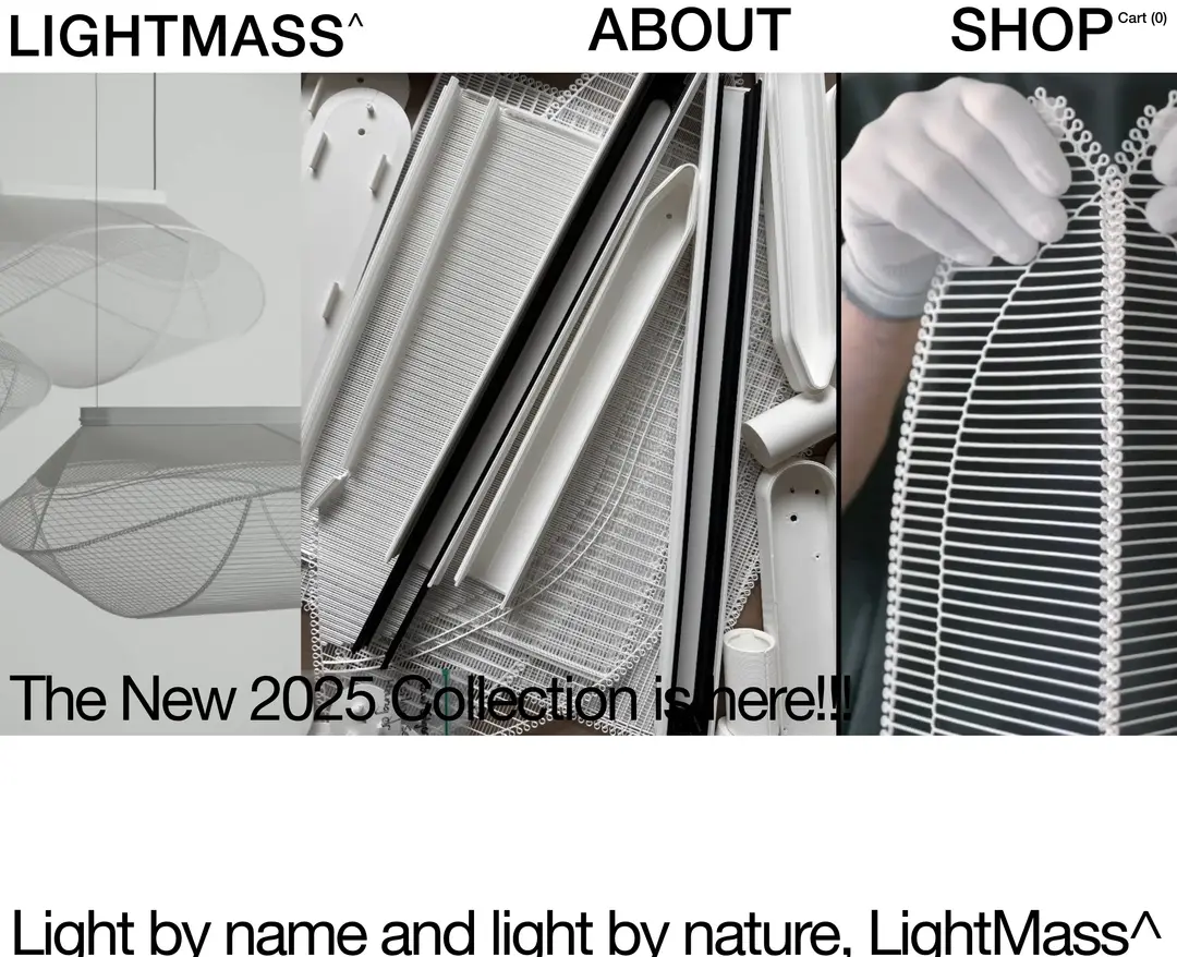 LIGHTMASS — 인테리어/가구 쇼핑몰 웹사이트 디자인 레퍼런스
