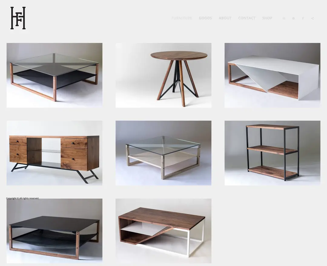 Harkavy Furniture — 인테리어/가구 쇼핑몰 웹사이트 디자인 레퍼런스