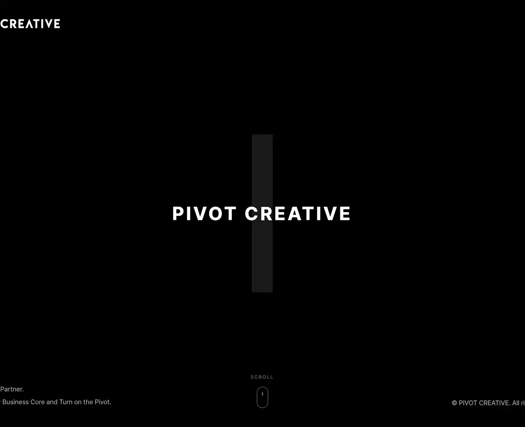 PIVOT CREATIVE — IT/스타트업 포트폴리오 웹사이트 디자인 레퍼런스