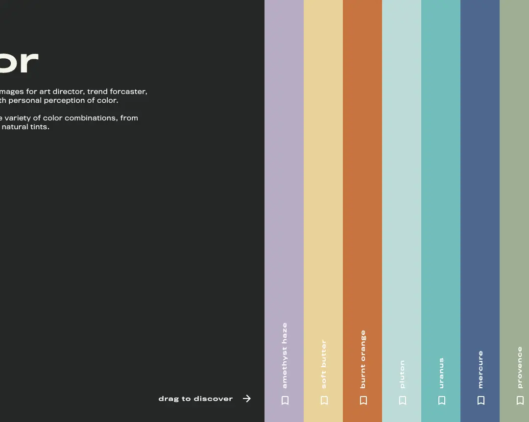 Color Selector — 기타 플랫폼 웹사이트 디자인 레퍼런스