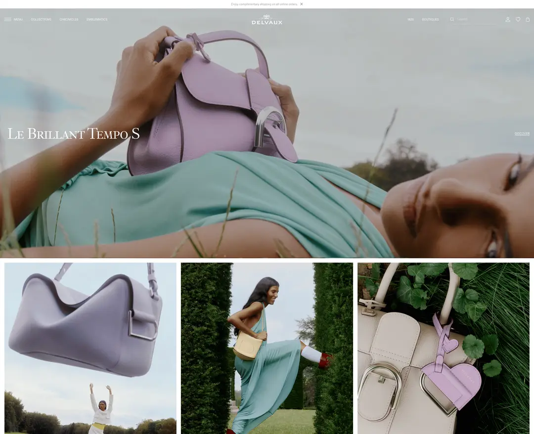 Delvaux — 패션 쇼핑몰 웹사이트 디자인 레퍼런스