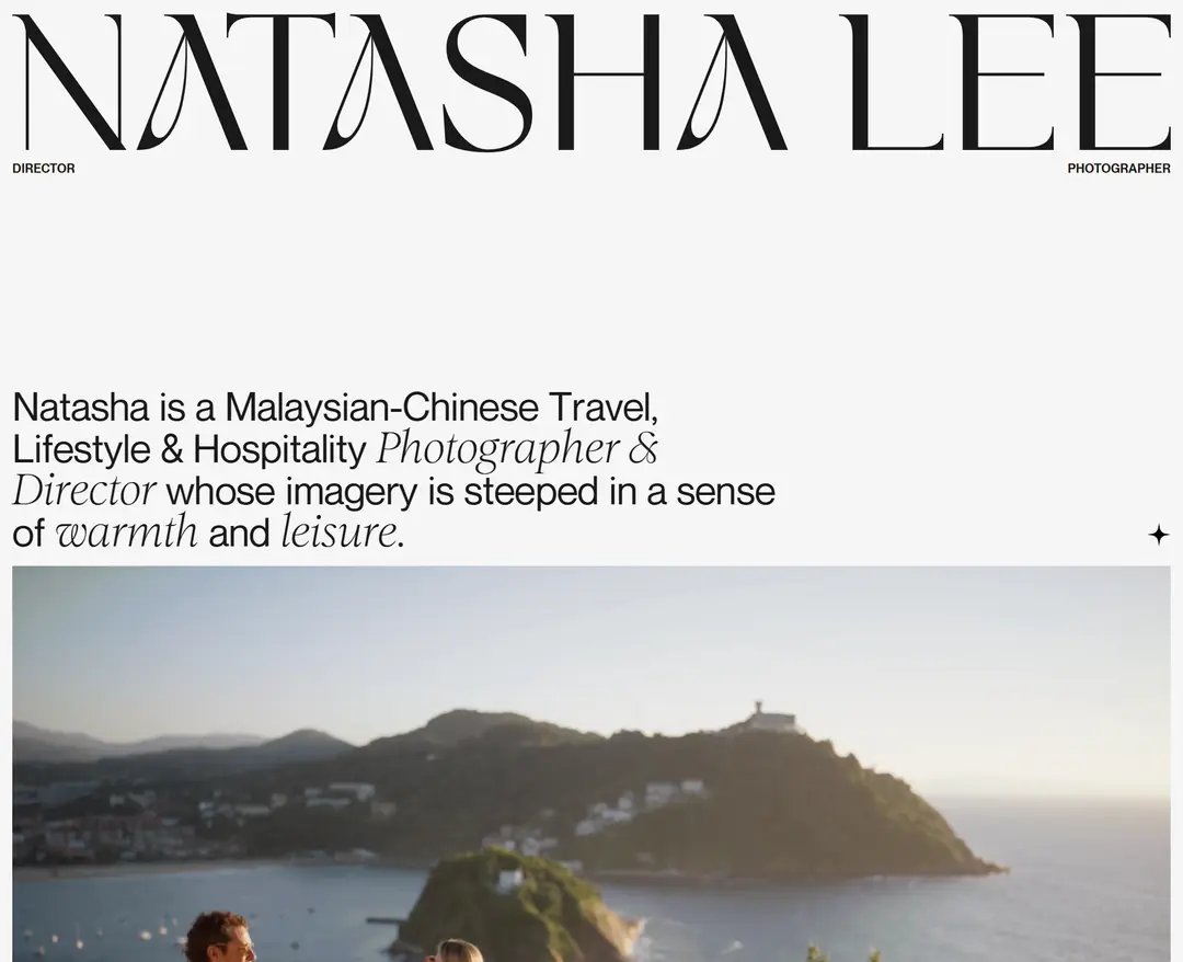 Natasha Lee — 기타 포트폴리오 웹사이트 디자인 레퍼런스