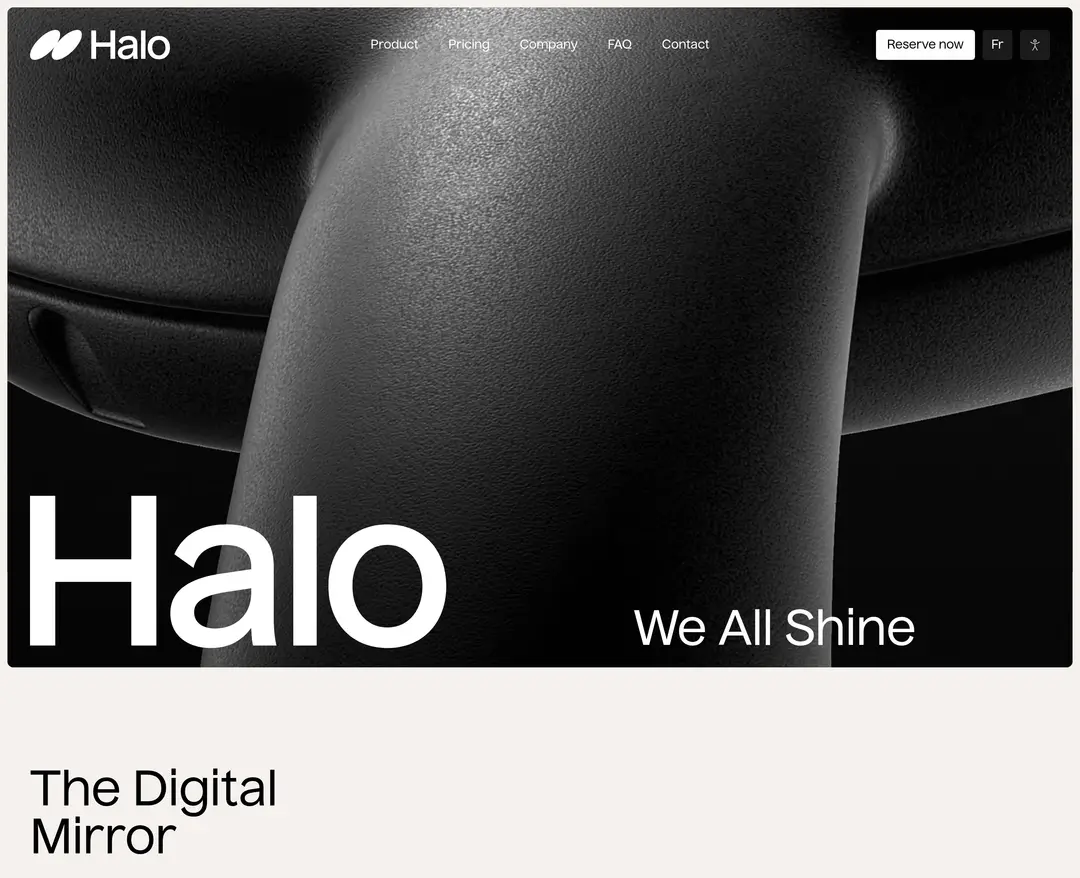 Halo Dental Technologies — 병원/의료 소개 웹사이트 디자인 레퍼런스