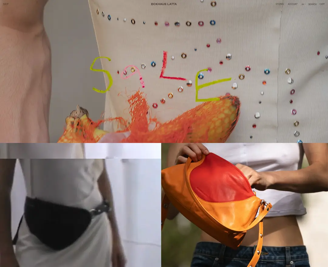 Eckhaus Latta — 패션 쇼핑몰 웹사이트 디자인 레퍼런스