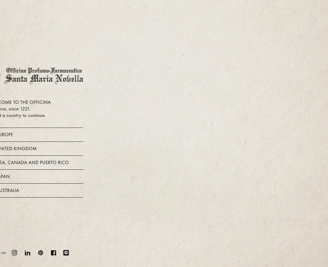 Santa Maria Novella — 화장품 쇼핑몰 웹사이트 디자인 레퍼런스