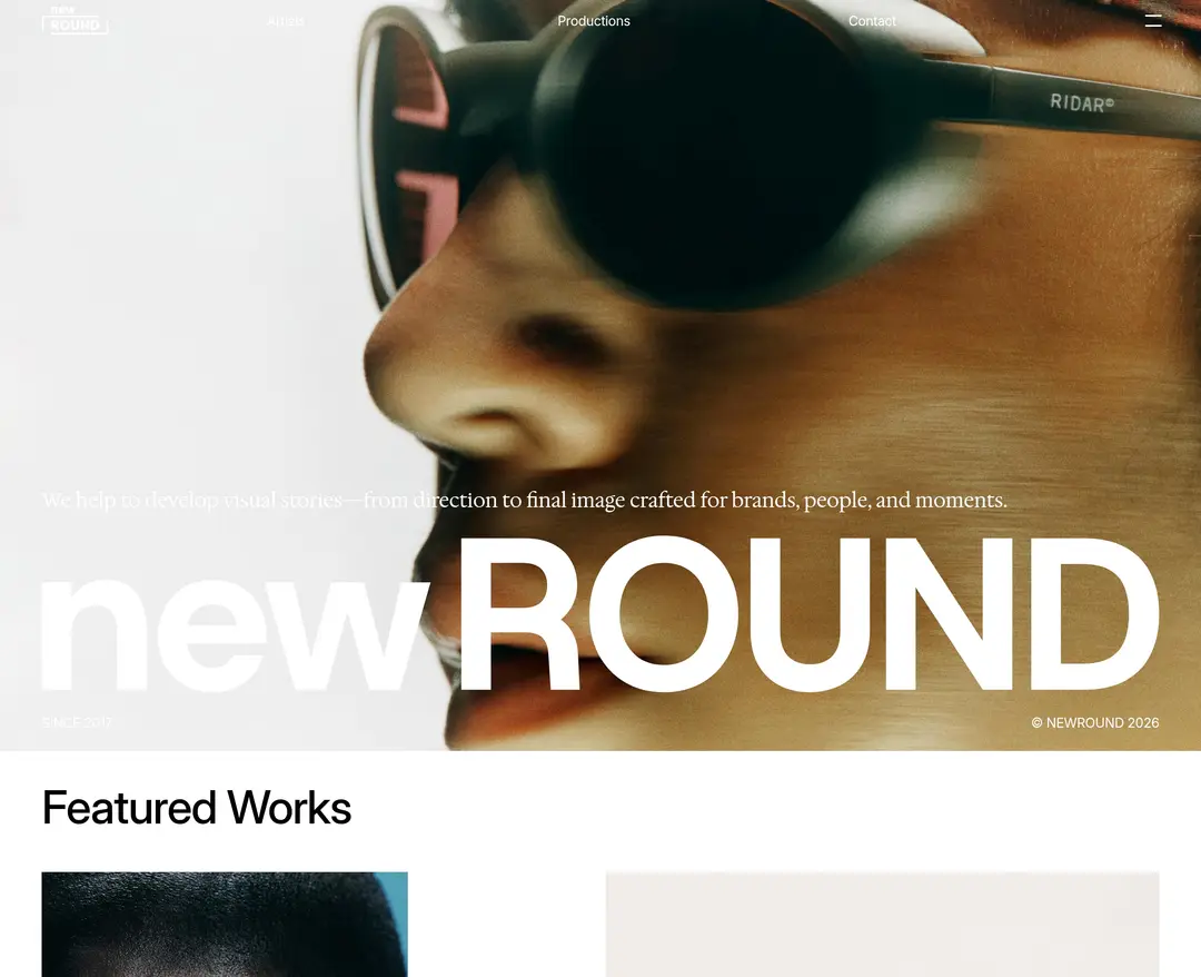 newROUND — 기타 포트폴리오 웹사이트 디자인 레퍼런스