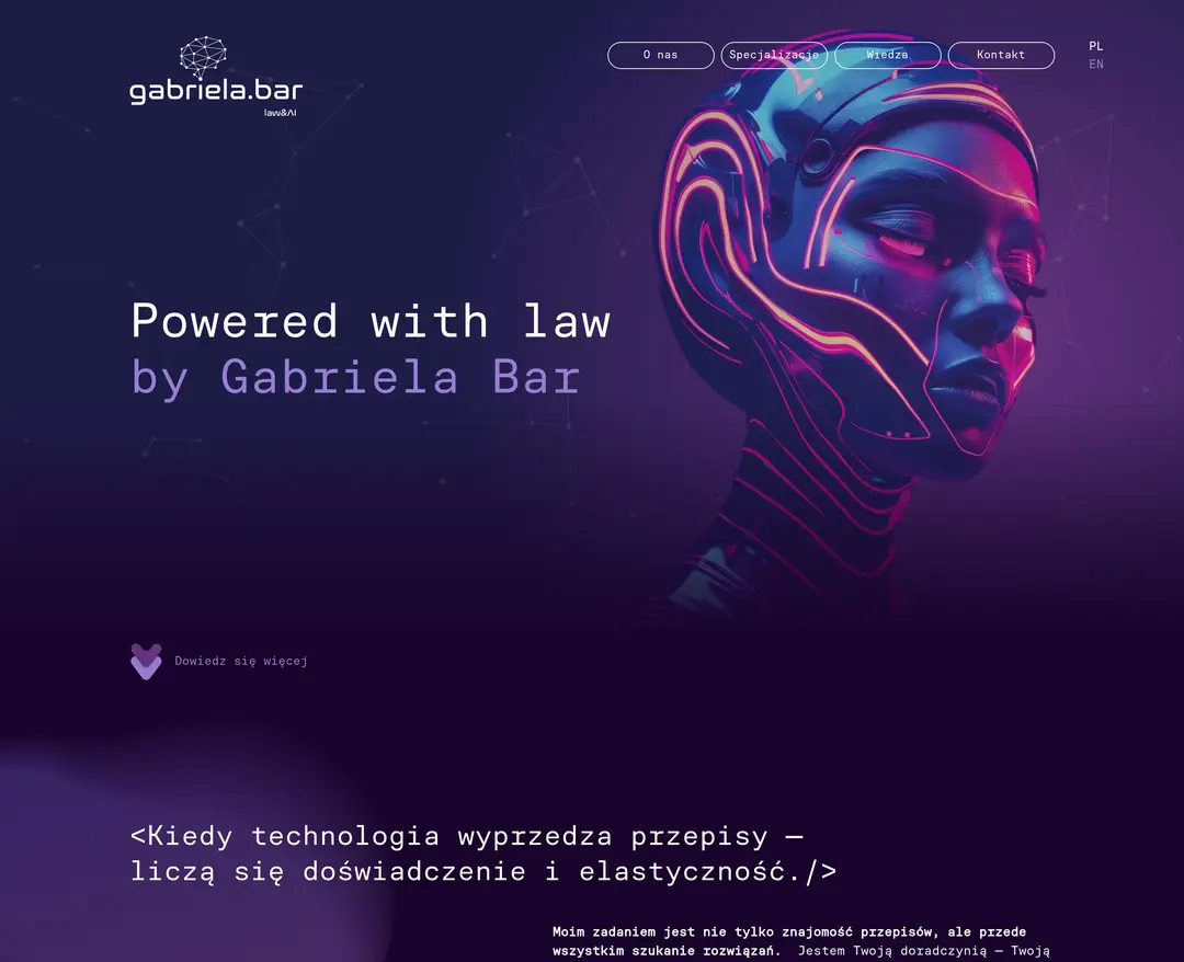 Gabriela Bar — 법률/세무 소개 웹사이트 디자인 레퍼런스