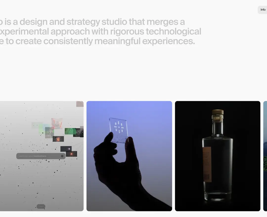 Aparelho Studio — 기타 포트폴리오 웹사이트 디자인 레퍼런스