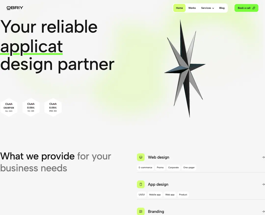 Obriy Design Büro — 기타 포트폴리오 웹사이트 디자인 레퍼런스