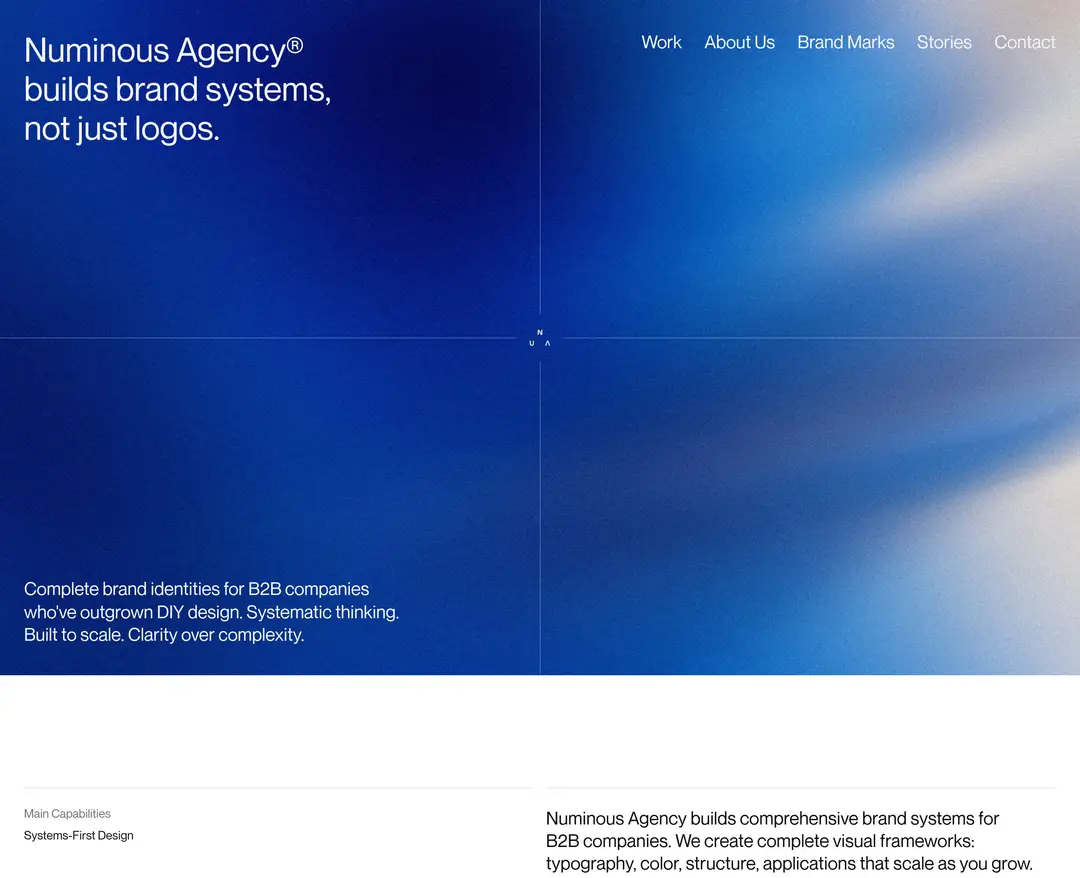 Numinous Agency — 기타 포트폴리오 웹사이트 디자인 레퍼런스