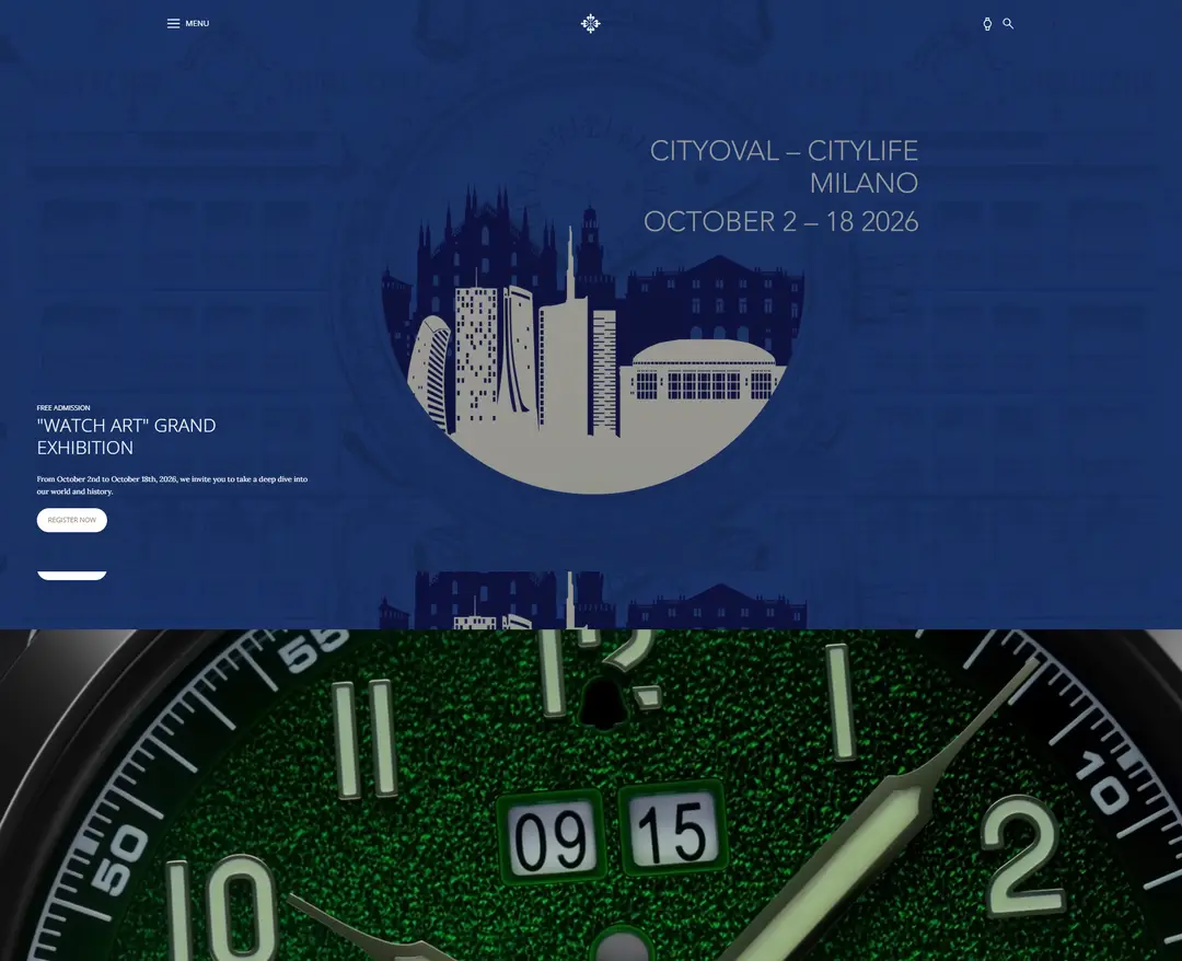 Patek Philippe — 패션 소개 웹사이트 디자인 레퍼런스