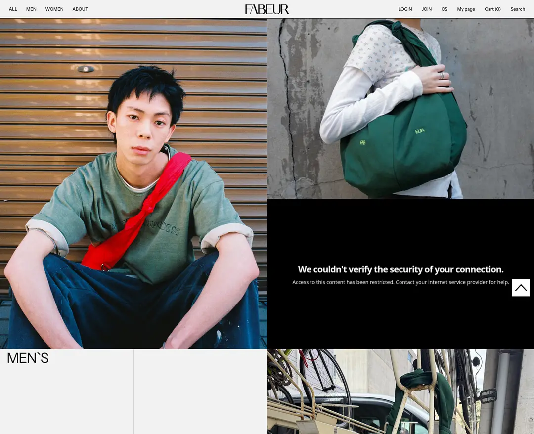 FABEUR — 패션 쇼핑몰 웹사이트 디자인 레퍼런스