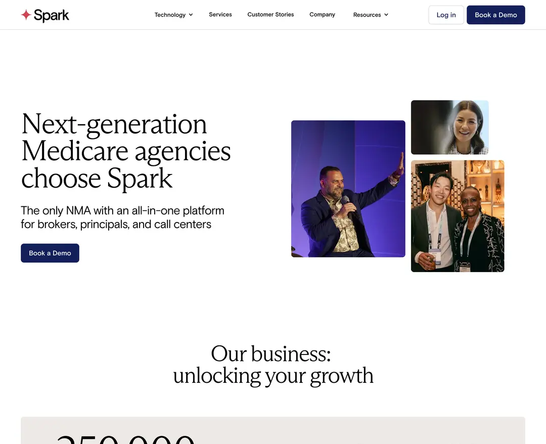 Spark Advisors — 금융/부동산 플랫폼 웹사이트 디자인 레퍼런스