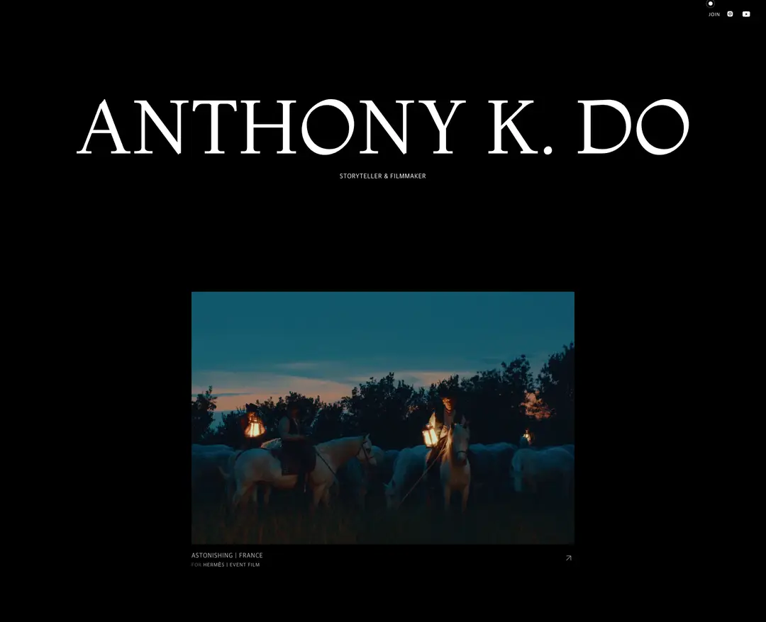 Anthony K. Do — 기타 포트폴리오 웹사이트 디자인 레퍼런스