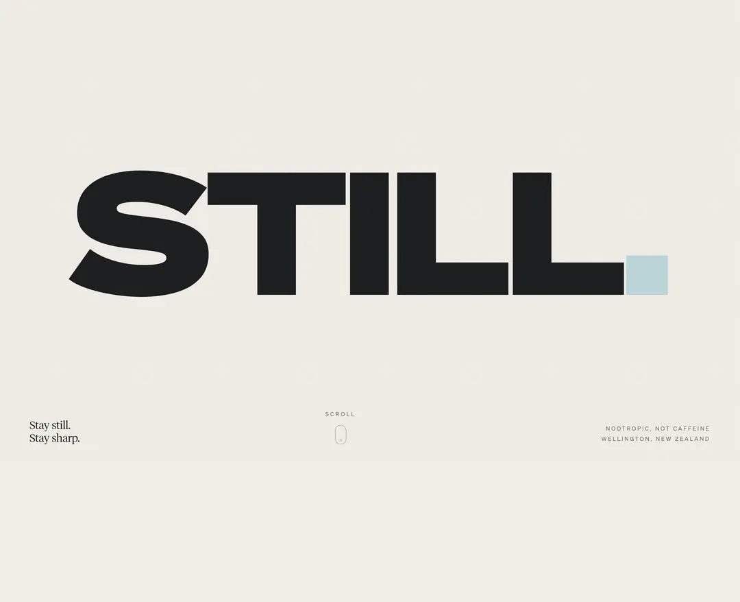 STILL. — 카페/음식 소개 웹사이트 디자인 레퍼런스