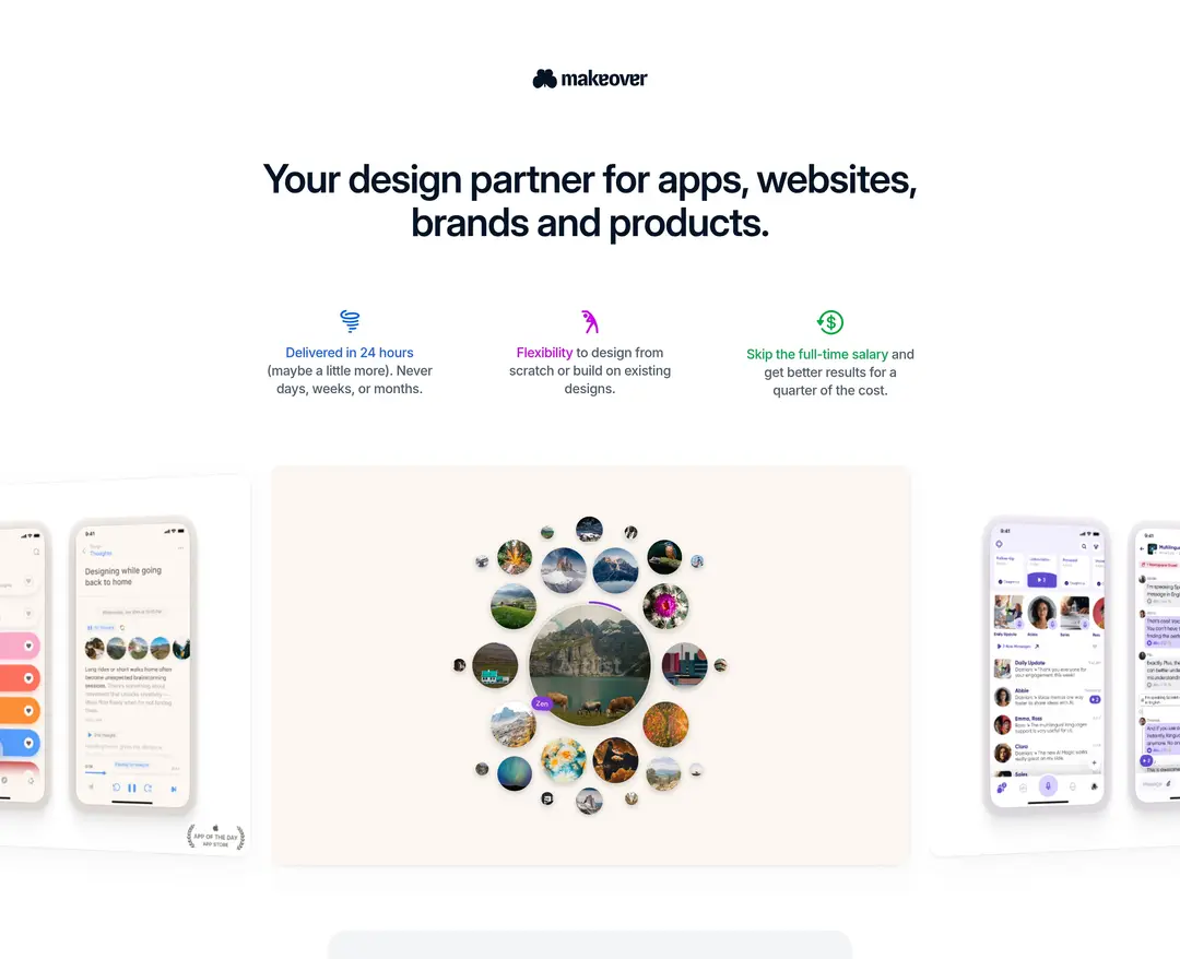 Makeover Studio — 기타 포트폴리오 웹사이트 디자인 레퍼런스