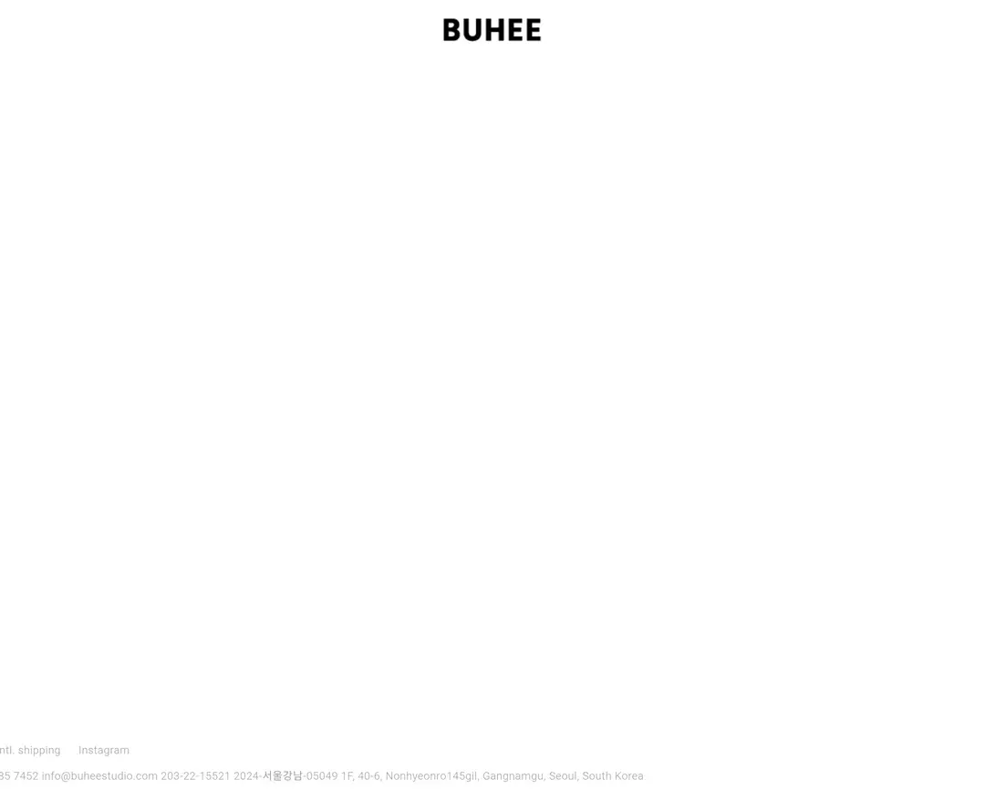 buheestore — 패션 쇼핑몰 웹사이트 디자인 레퍼런스