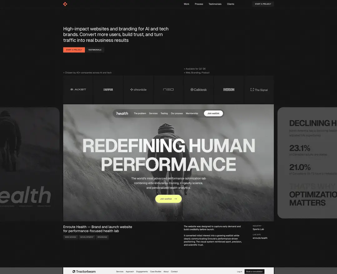 Hey Kuba — IT/스타트업 포트폴리오 웹사이트 디자인 레퍼런스