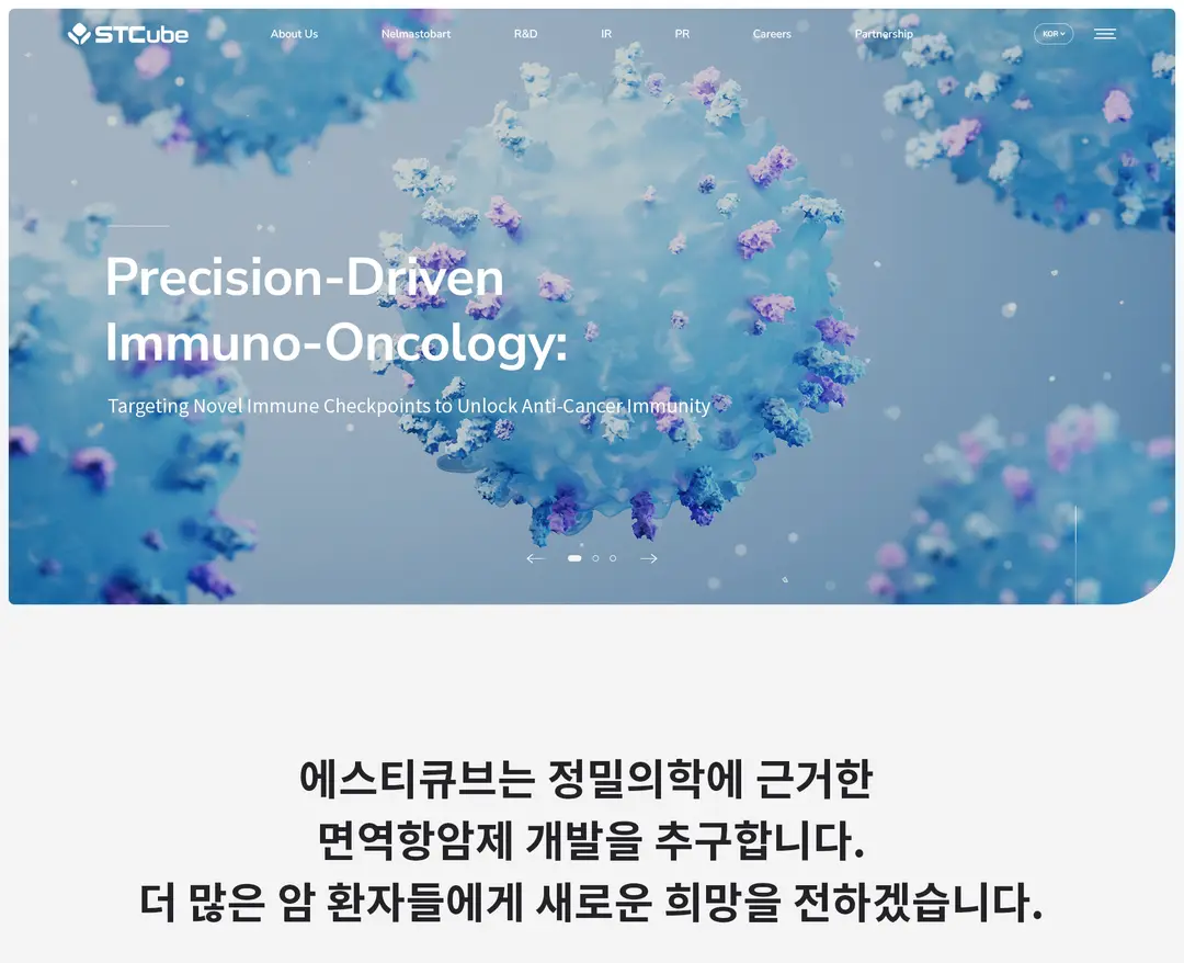 에스티큐브 — 기타 소개 웹사이트 디자인 레퍼런스
